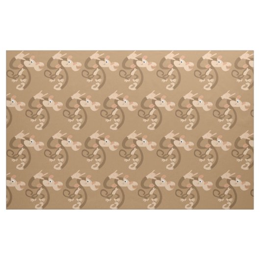 ASL I Liebe Sie Affen Gemustertes Gewebe Stoff (Yard (91,4 cm))