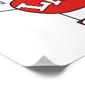 ASL I Liebe SIE LABRADOR unterzeichnen (LABOR) Poster (Ecke)