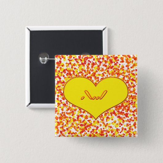 ASL-I Liebe Sie mit Herz von Shirley Taylor Button (Vorne & Hinten)