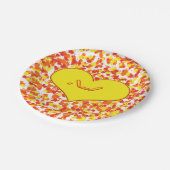 ASL-I Liebe Sie mit Herz von Shirley Taylor Pappteller (Schrägansicht)