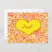 ASL-I Liebe Sie mit Herz von Shirley Taylor Postkarte (Vorne/Hinten)