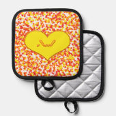 ASL-I Liebe Sie mit Herz von Shirley Taylor Topflappen (Vorderseite/Rückseite)