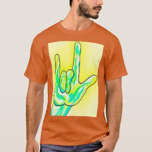 ASL I Liebe You Baby Yellow T-Shirt