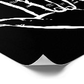 Asl I Liebe You Hand Heart American Sign Language  Poster (Ecke)