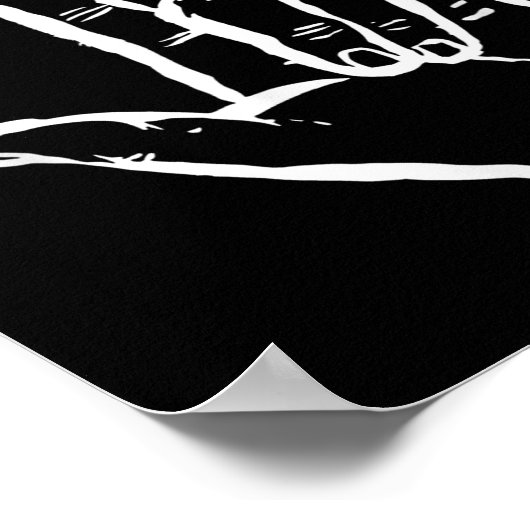 Asl I Liebe You Hand Heart American Sign Language  Poster (Ecke)