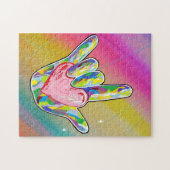 ASL I LIEBE YOU Heart Puzzle (Horizontal)