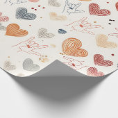 ASL "I Liebe you" Packpapier, Signsprache Geschenkpapier (Ecke)