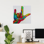 ASL I LIEBE YOU POSTER (Heimbüro)