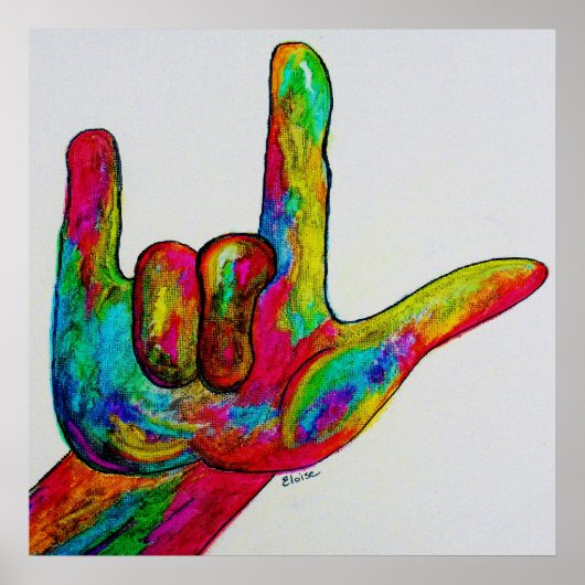 ASL I LIEBE YOU POSTER (Vorne)