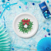 ASL "I Love You" Christmas wreath Pappteller (Party)