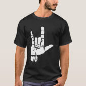 Asl I Love You Gift American Sign Language Tee Pre (Vorderseite)