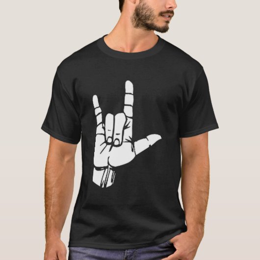Asl I Love You Gift American Sign Language Tee Pre (Vorderseite)