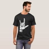 Asl I Love You Gift American Sign Language Tee Pre (Vorne ganz)