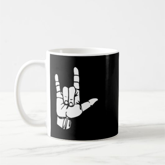 Asl I Love You Gift American Sign Language Tee Pre Kaffeetasse (Links)