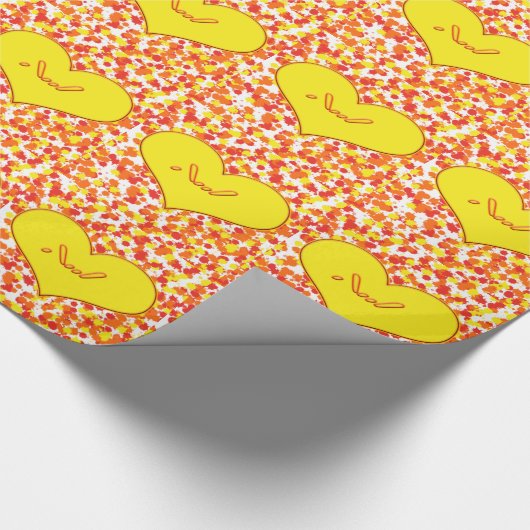 ASL-I Love You with Heart by Shirley Taylor Geschenkpapier (Ecke)