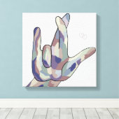 ASL I wirklich Liebe Sie leugnen Leinwanddruck (Insitu (Holzboden))