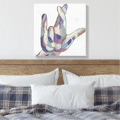 ASL I wirklich Liebe Sie leugnen Leinwanddruck (Insitu (Schlafzimmer))