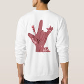 ASL ILY Design - Love Wounded But Still Strong Sweatshirt (Rückseite)
