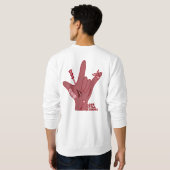 ASL ILY Design - Love Wounded But Still Strong Sweatshirt (Schwarz voll)