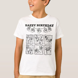 ASL ILY Obsession - Alles Gute zum Geburtstag! T-Shirt