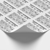 ASL ILY Obsession - Happy Birthday! Geschenkpapier (Ecke)