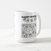 ASL ILY Obsession - Happy Birthday!  Kaffeetasse (VorderseiteRechts)