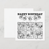 ASL ILY Obsession - Happy Birthday!  Save The Date (Vorne/Hinten)