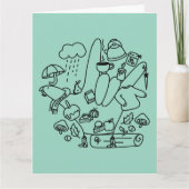 ASL ILY Thanks – Autumn Vibes Karte (Vorderseite)