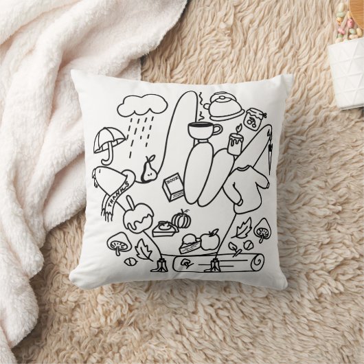 ASL ILY Thanks – Autumn Vibes Kissen (Decke)