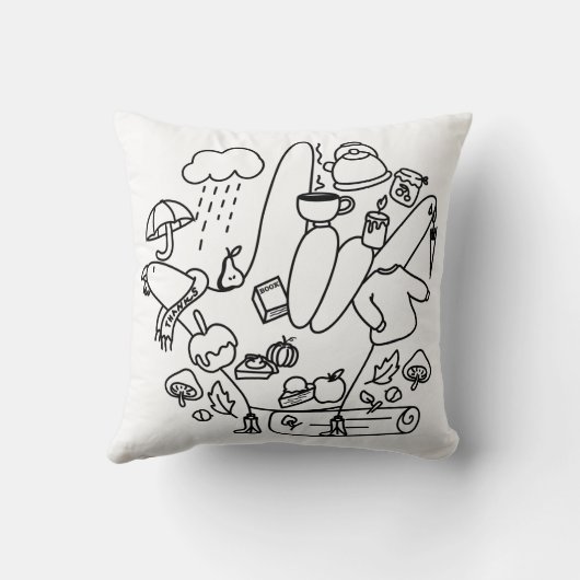 ASL ILY Thanks – Autumn Vibes Kissen (Rückseite)