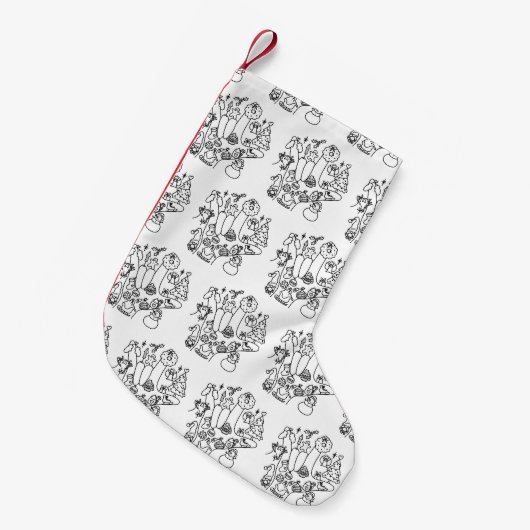 ASL ILY – Winter Vibes  Kleiner Weihnachtsstrumpf (Vorderansicht (hängend))