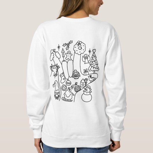 ASL ILY – Winter Vibes Sweatshirt (Rückseite)