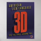 ASL in 3D. Ein Klassenposter. Poster (Vorne)