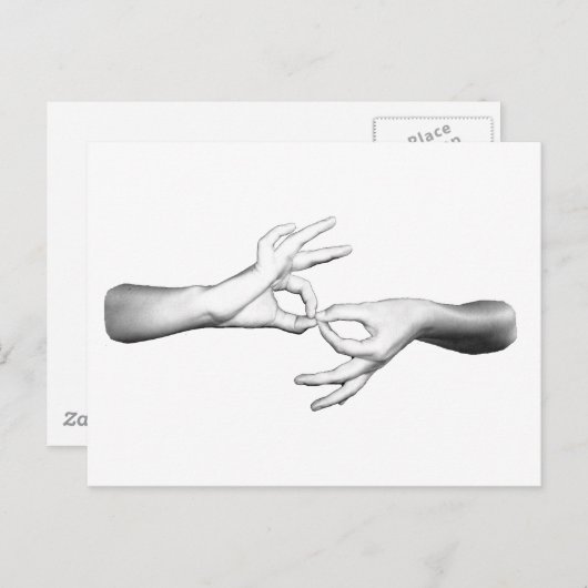 ASL Interpreter Postkarte (Vorne/Hinten)