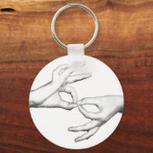 ASL Interpreter Schlüsselanhänger (Vorderseite)