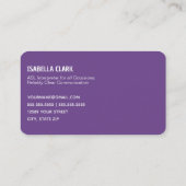 ASL Interpreter Visitenkarte (Rückseite)