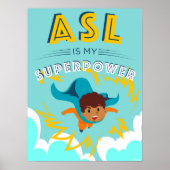 ASL ist meine Supermacht Poster (Vorne)