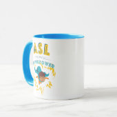 ASL ist meine Supermacht Tasse (Vorderseite Links)
