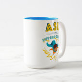 ASL ist meine Supermacht Zweifarbige Tasse (VorderseiteRechts)