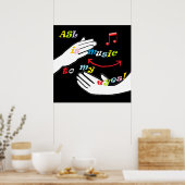 ASL ist Musik zu My EYES! Poster (Küche)