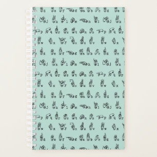 ASL Jade // American Sign Language Alphabet Planer