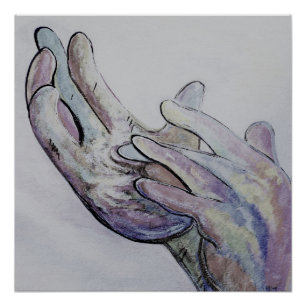 ASL Jesus Denim Coloring Poster