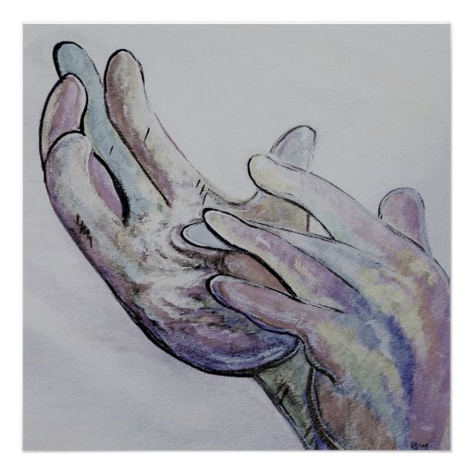 ASL Jesus Denim Coloring Poster (Vorderseite)