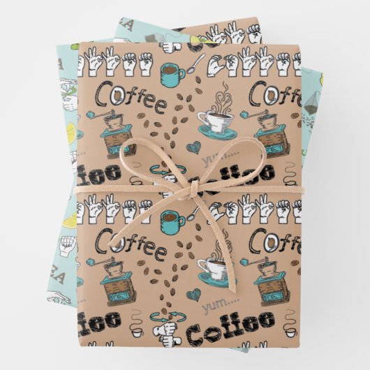 ASL Kaffee & Tee Geschenkpapier (Beispiel)