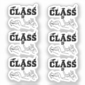 ASL - Klasse 2026 - Abschluss ASL Design Aufkleber (Vorderseite)