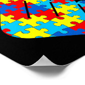 Asl Korean Liebe Sign Language Autismus Awareness  Poster (Ecke)