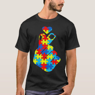 ASL Koreanische Liebesgebärdensprache Autismus-Bew T-Shirt