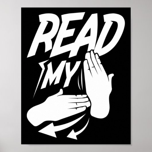 ASL las My Hand Deaf American Sign Language Poster (Vorne)