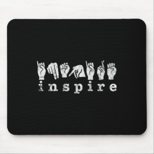 ASL Lehrer American Sign Language Deaf Awareness Mousepad