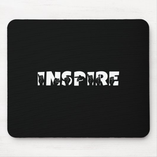 ASL Lehrer American Sign Language Deaf Awareness Mousepad (Vorne)